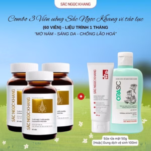 Combo 3 Hộp Viên Uống Snk Vi Tảo Lục [3H/60 Viên - Liệu Trình 1 Tháng]