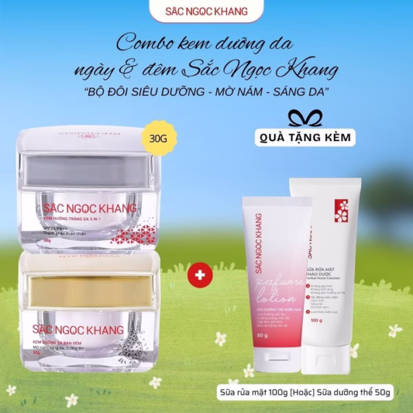 Combo Kem Dưỡng Da Ngày [30G] & Đêm [30G]