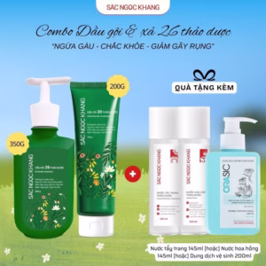 Combo Dầu Gội 26 Thảo Dược [350G] + Dầu Xả 26 Thảo Dược [200G]