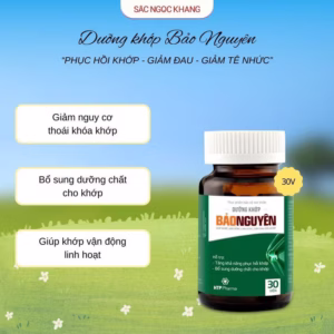Dưỡng Khớp Bảo Nguyên - Bổ Sung Dưỡng Chất & Tăng Khả Năng Hồi Phục Khớp [30 Viên]