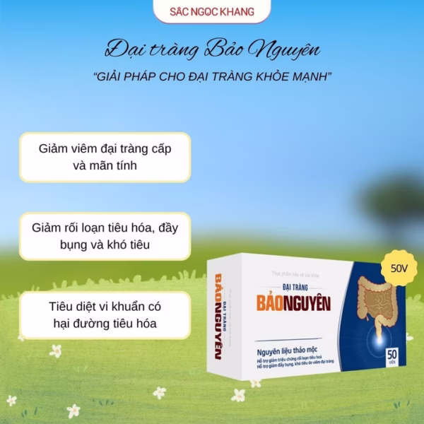 Đại Tràng Bảo Nguyên - Giải Pháp Cho Đại Tràng Khoẻ Mạnh [50 Viên]