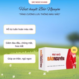 Hoạt Huyết Bảo Nguyên - Hỗ Trợ Hoạt Huyết & Tăng Cường Lưu Thông Máu Não [30 Viên]
