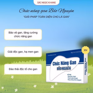 Chức Năng Gan Bảo Nguyên - Hỗ Trợ Mát Gan, Phục Hồi Chức Năng Gan, Hạ Men Gan [30 Viên]