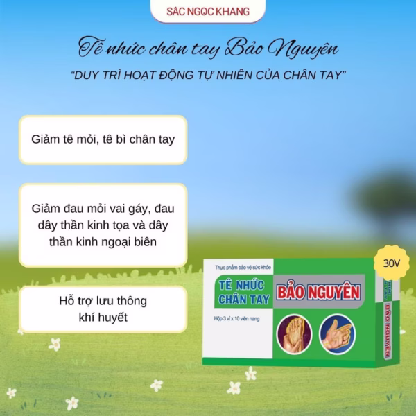 Tê Nhức Chân Tay Bảo Nguyên - Bài Thuốc Độc Hoạt Ký Sinh Thang [30 Viên]