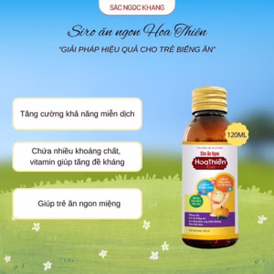 Siro Ăn Ngon Hoa Thiên Kids [Chai 120Ml]