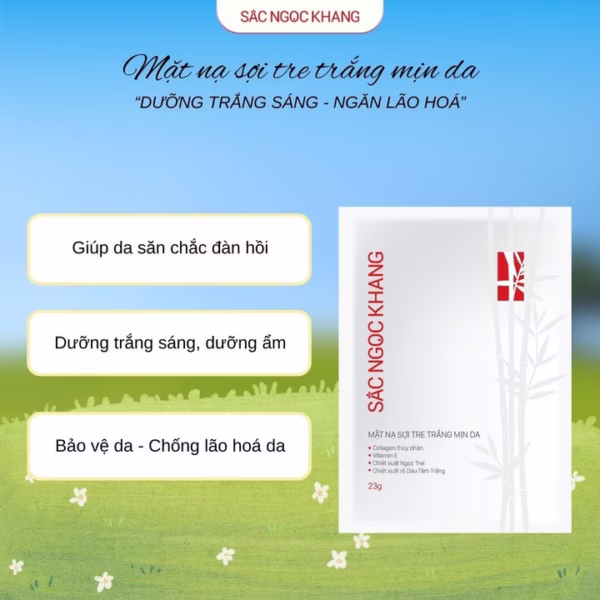 Mặt Nạ Sợi Tre Trắng Mịn Da [1 Miếng]