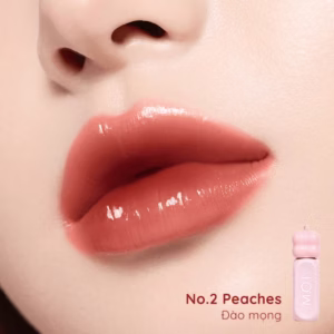 Moi- Son Tint Bóng M.O.I Liptint Gummy No.02 Peaches - Đào Mọng