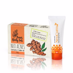 Bộ Đôi Giảm Mụn Mờ Thâm Lưng, Body - Xà Phòng Nghệ 75G Và Gel Nghệ Nano Neocurma 20G - Neo Acnes