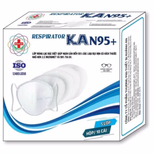[Hộp] Khẩu Trang Kháng Khuẩn Cao Cấp Kan95 - Khánh An - Hộp 10 Cái