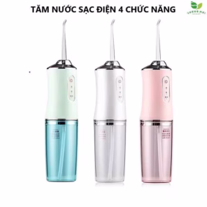 Tăm Nước Sạc Điện 4 Chức Năng Chăm Sóc Răng Miệng Tiện Lợi - Sương Mai