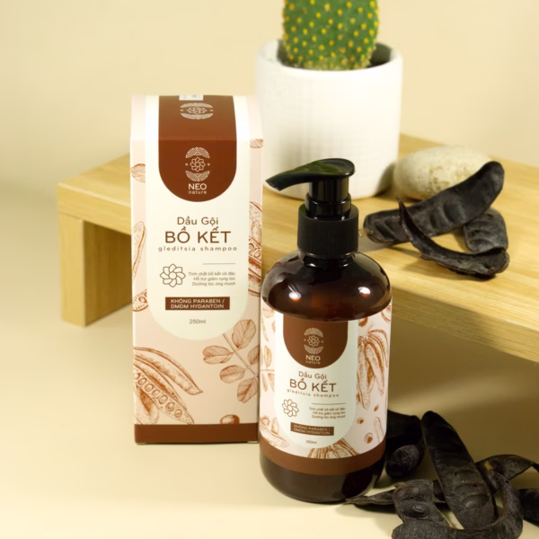 Dầu Gội Bồ Kết Giảm Gãy Rụng, Dưỡng Tóc Óng Mượt 250Ml - Neo Nature - Ảnh 8