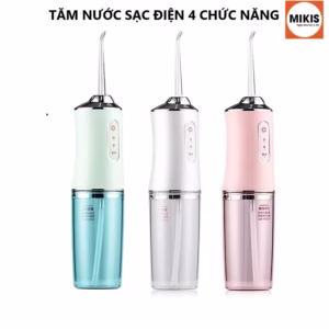 Tăm Nước Sạc Điện 4 Chức Năng Chăm Sóc Răng Miệng - Sương Mai