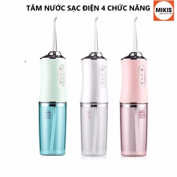 Tăm Nước Sạc Điện 4 Chức Năng Chăm Sóc Răng Miệng - Sương Mai