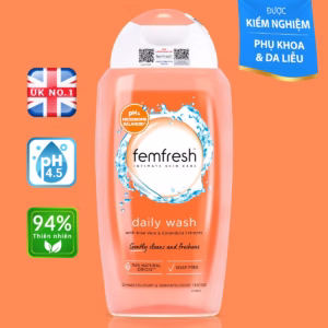 Dung Dịch Vệ Sinh Phụ Nữ Cao Cấp Hàng Ngày Daily Wash 250Ml - Femfresh