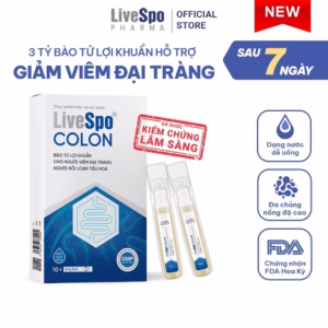 Men Vi Sinh Cho Người Viêm Đại Tràng Livespo Colon 10 Ống - Livespo Pharma