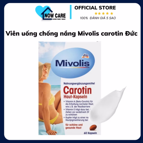 Viên Uống Chống Nắng Carotin Đức - Mivolis