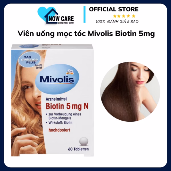 Viên Uống Mọc Tóc Dm Biotin 5Mg Đức - Mivolis