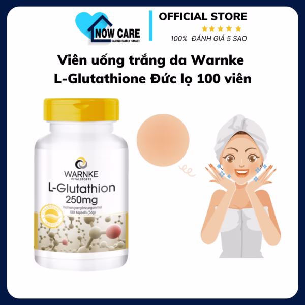 Viên Uống Trắng Da L-Glutathione Đức - Warnke
