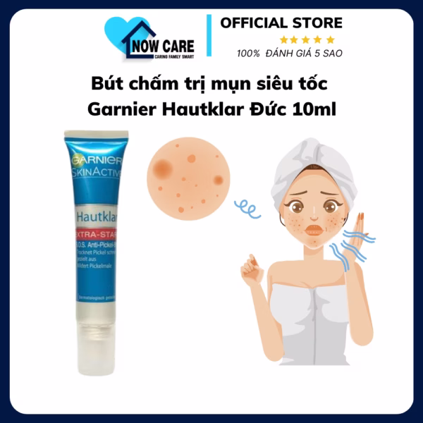 Bút Chấm Trị Mụn Siêu Tốc Hautklar Đức 10Ml - Garnier