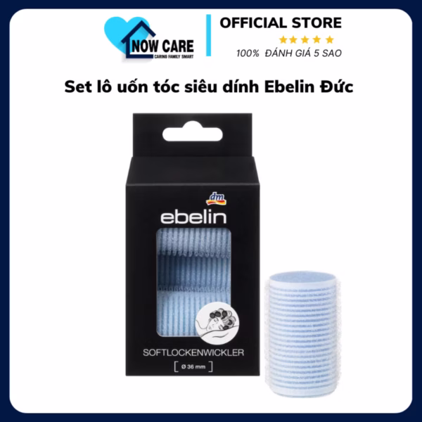 Set Lô Uốn Tóc Siêu Dính Đức (Set 4 Chiếc Hoặc 3 Chiếc, Màu Ngẫu Nhiên) - Ebelin
