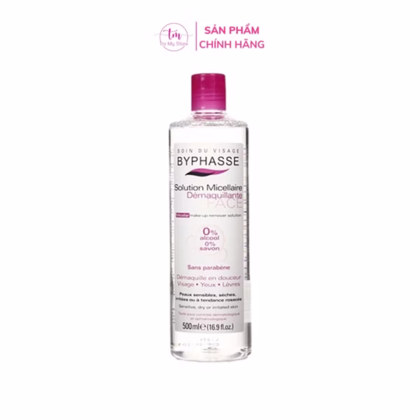 Nước Tẩy Trang Không Cồn 3 In 1 500Ml - Byphasse