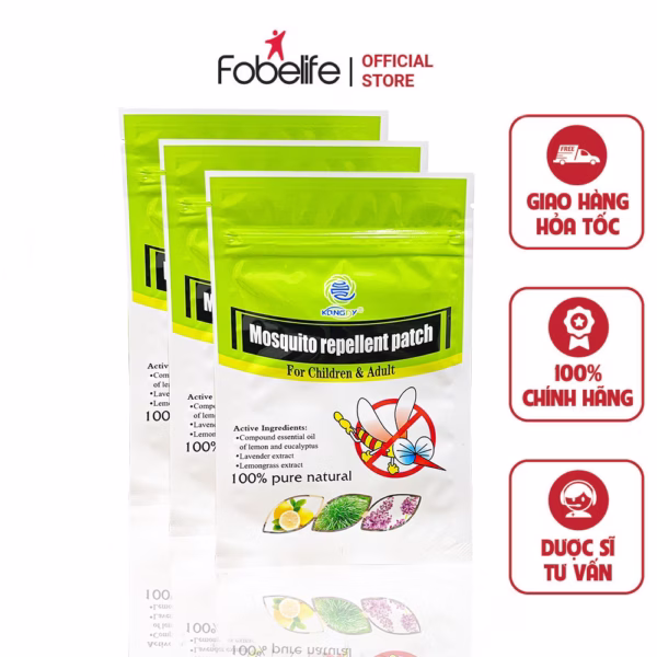 Combo 3 Miếng Dán Đuổi Muỗi - Mosquito Repellent Patch - Kong Di