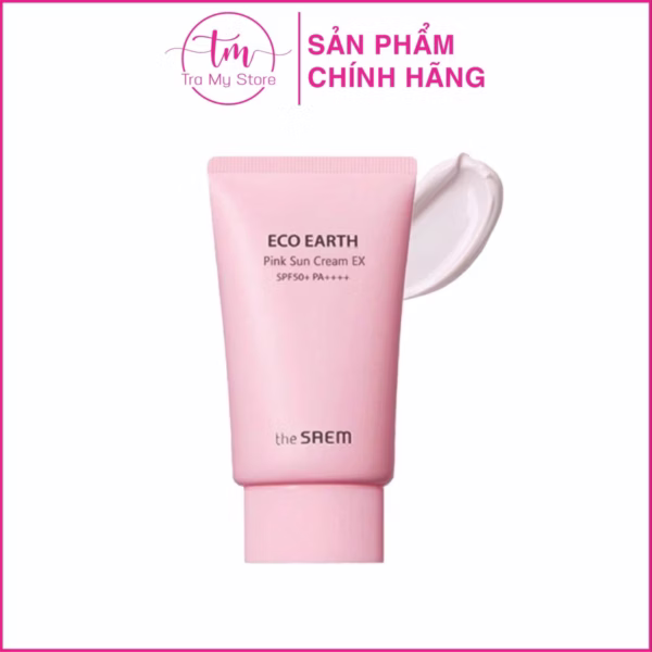Kem Chống Nắng Giảm Dầu, Nâng Tone Da Sáng Hồng Pink Sun Cream Ex Spf50+/Pa++++ - The Saem