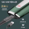 Máy Cạo Râu Cao Cấp Chống Thấm Nước Ipx7 Màn Hình Led Hiển Thị Sạc Nhanh Usb - Kemei - Ảnh 6