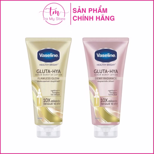Dưỡng Thể Trắng Da 10X Gluta-Hya 330Ml - Vaseline