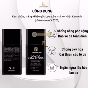 Kem Chống Nắng Tế Báo Gốc Cell Shock Brightening Bi-Phase Veil Spf50+ Pa++++ 50Ml Laura Sunshine