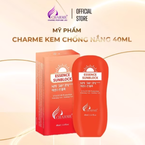 Kem Chống Nắng Dịu Nhẹ, Charme Essence Sunblock, Kết Cấu Dịu Nhẹ, Thông Thoáng, Bảo Vệ Làn Da, 40Ml - Charme