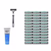 Bộ Dao Cạo Râu Gồm 1 Dao Cạo, 36 Lưỡi Dao Và 1 Tuýp Kem Cạo Ctb583 - Bechip - Ảnh 6