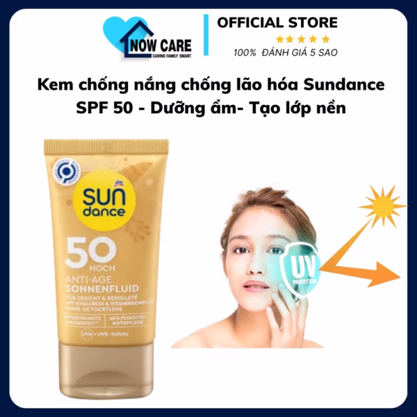 Kem Chống Nắng Chống Lão Hóa Đức Sonnenfluid Spf 50 Tuýp 50Ml - Sundance
