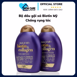 Dầu Gội Xả Biotin Mỹ Cải Thiện Rụng Tóc 385Ml - Ogx Beauty