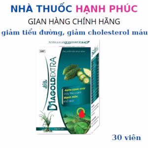 Viên Uống Diagoid Extra Giúp Giảm Choreterol Máu,Cải Thiện Biến Chứng Bệnh Tiểu Đường Hộp 30 Viên - Th Pharma
