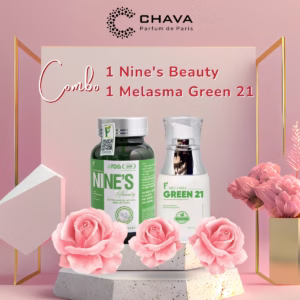[Combo] 1 Hộp Viên Uống Trắng Da Nine’S Beauty + 1 Melasma Green 21 - Phan An Green