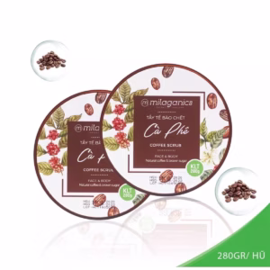 Cpmbo 2 Tẩy Tế Bào Chết Body & Mặt Scrub Coffee Whitening (280G/Hũ) - Milaganics