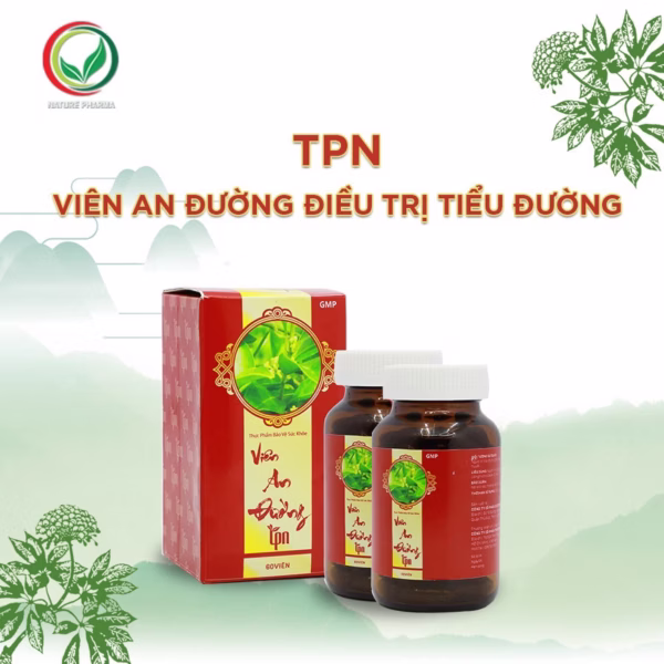 Viên An Đường Tpn Combo 3 Hộp Hỗ Trợ Giảm Đường Huyết, Giúp Giảm Nguy Cơ Biến Chứng Đái Tháo Đường - Tpn