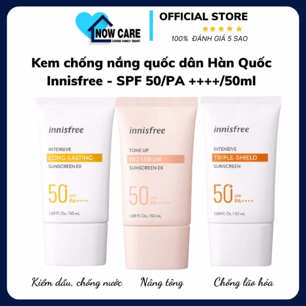 Kem Chống Nắng Quốc Dân Hàn Quốc - Innisfree