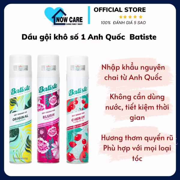 Dầu Gội Khô Số 1 Anh Quốc - Batiste