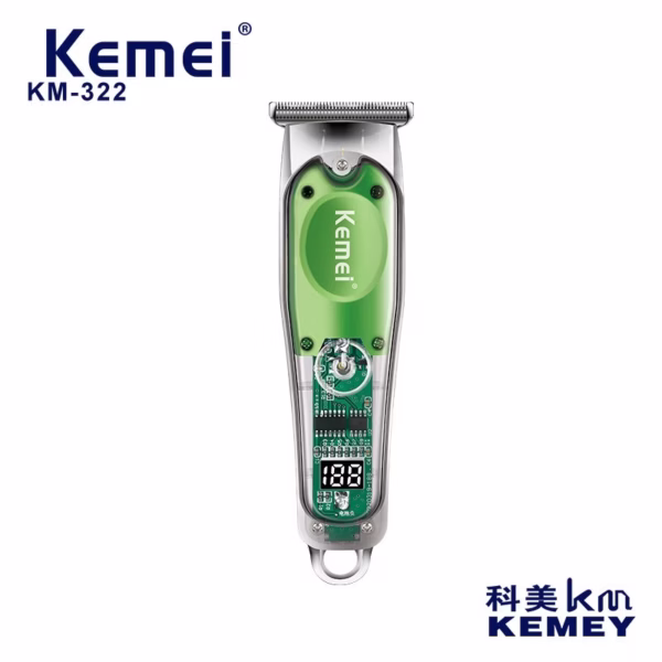 Tông Đơ Chuyên Nghiệp Kemei 322 Không Dây Cao Cấp Chuyên Dụng Cho Barber Pin Lithium Siêu Bền Gd036 - Lady'S Passion