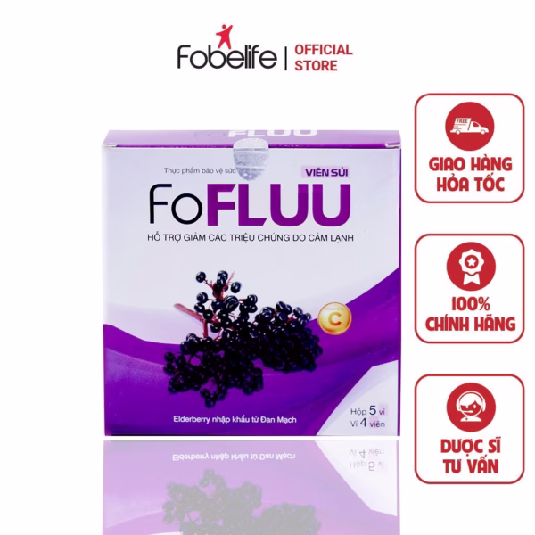Viên Sủi Hỗ Trợ Giảm Triệu Chứng Cảm Lạnh - Fofluu - Fobelife