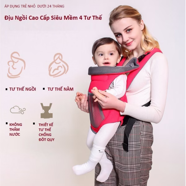 Địu Ngồi Cao Cấp Siêu Mềm 4 Tư Thế Gd179 - Lady'S Passion