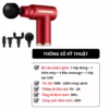 Súng Massage, Máy Massage Cầm Tay Đa Năng Trị Liệu 4 Đầu, 6 Chế Độ Cao Cấp Massage Gun Ctb246 - Bechip - Ảnh 10