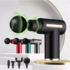 Súng Massage, Máy Massage Cầm Tay Đa Năng Trị Liệu 4 Đầu, 6 Chế Độ Cao Cấp Massage Gun Ctb246 - Bechip - Ảnh 5