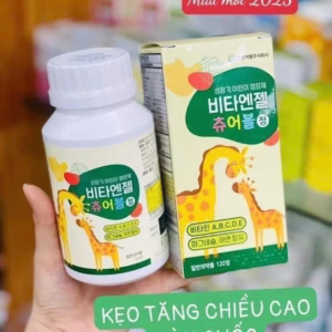Kẹo Canxi Hươu Cao Cổ Hàn Quốc Mẫu Mới Tăng Chiều Cao Tối Ưu Cho Bé (Hộp 240 Viên) - Kwangdong