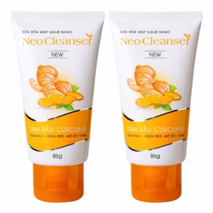 Combo 2 Tuýp Sữa Rửa Mặt Nghệ Nano Sạch Sâu, Ngừa Mụn Thâm 86G - Neo Cleanser