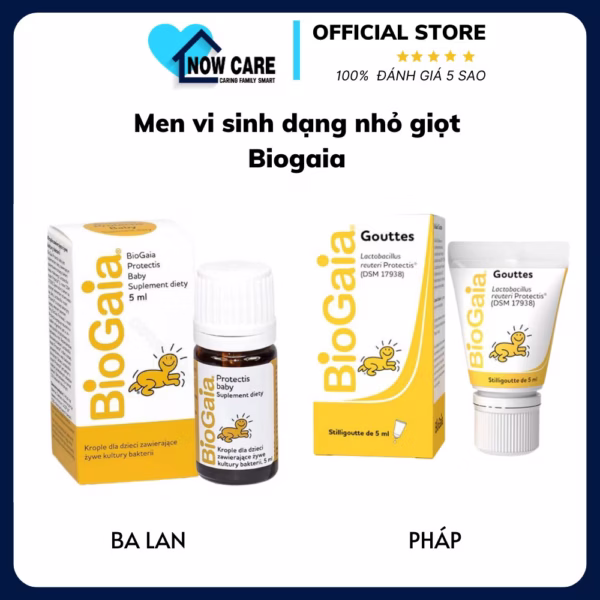 Men Vi Sinh Nhỏ Giọt Cho Bé Từ Sơ Sinh - Biogaia