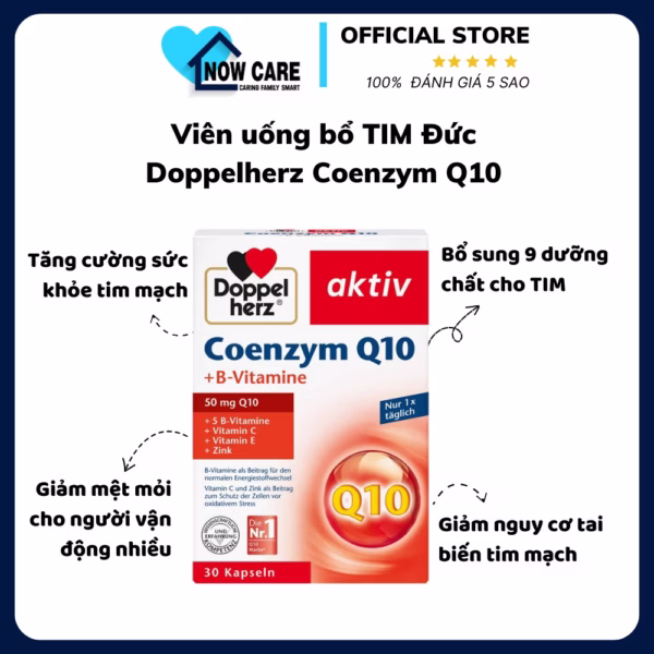 Viên Uống Bổ Tim Đức Coenzym Q10 - Doppelherz
