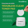 Toner Pad Bông Tẩy Trang Troubless Hỗ Trợ Tẩy Tế Bào Chết, Làm Sạch Sâu, Giảm Mụn, Làm Sáng Da (60 Miếng) - Ảnh 5